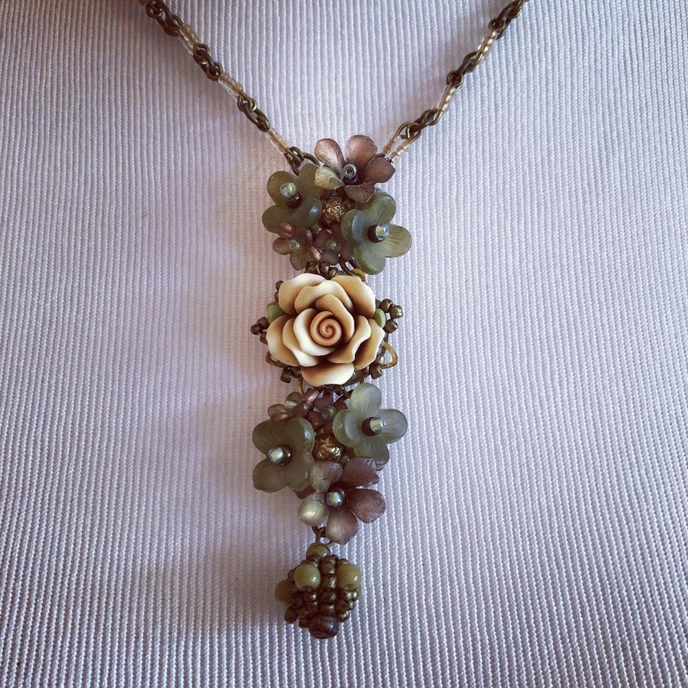 Colleen Toland Floral Beaded Necklace